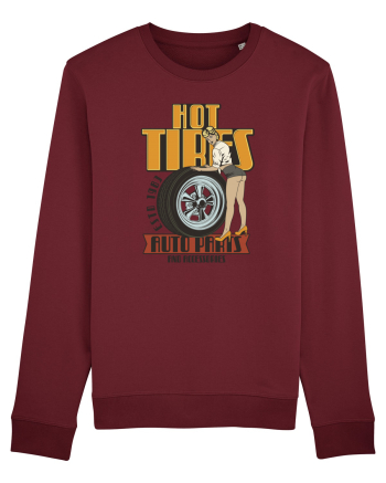 Hot Tires Auto Parts Burgundy