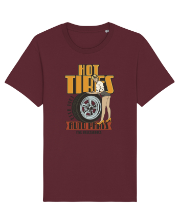 Hot Tires Auto Parts Burgundy