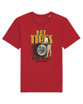 Hot Tires Auto Parts Red