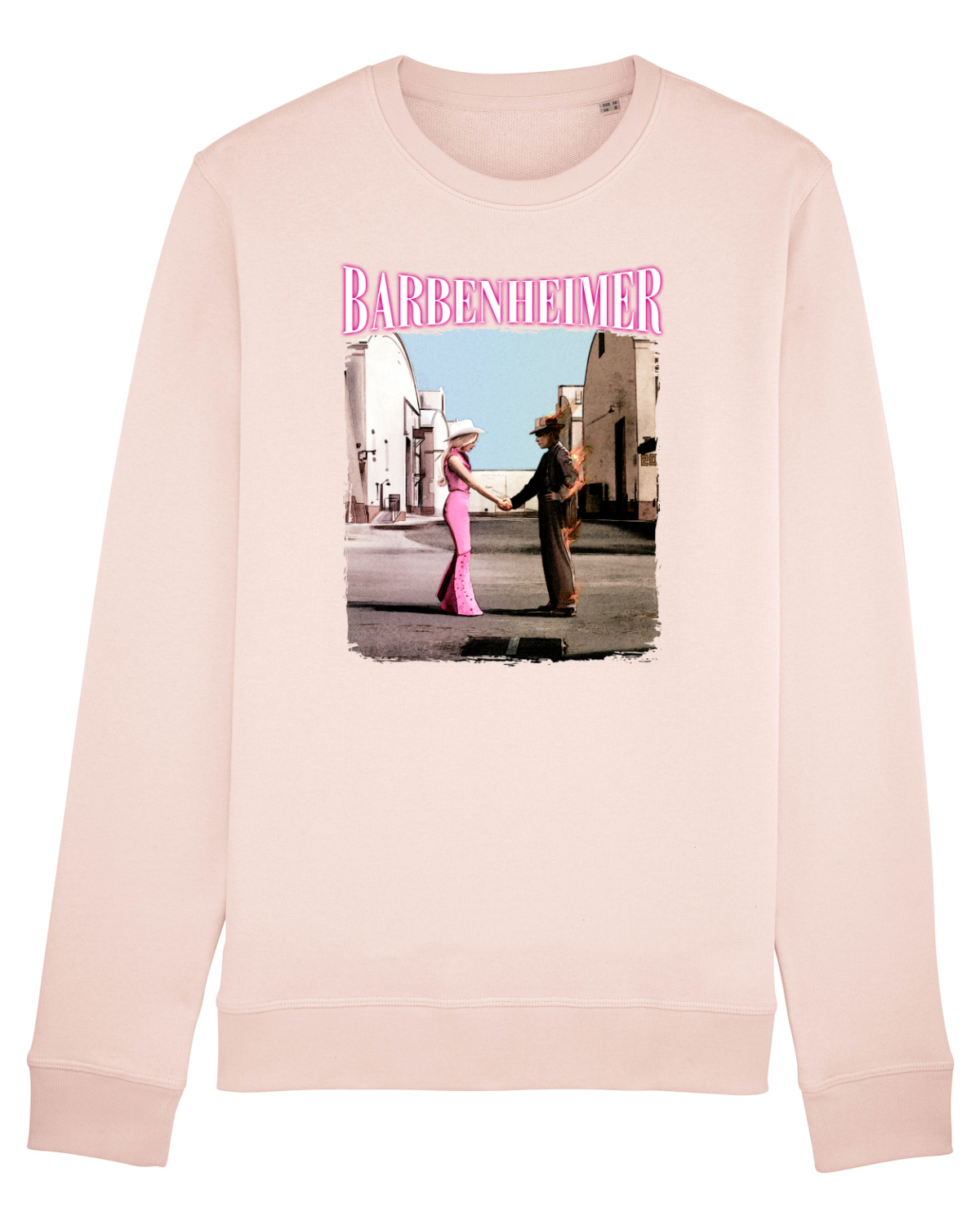 Bluză mânecă lungă Unisex Rise Candy Pink