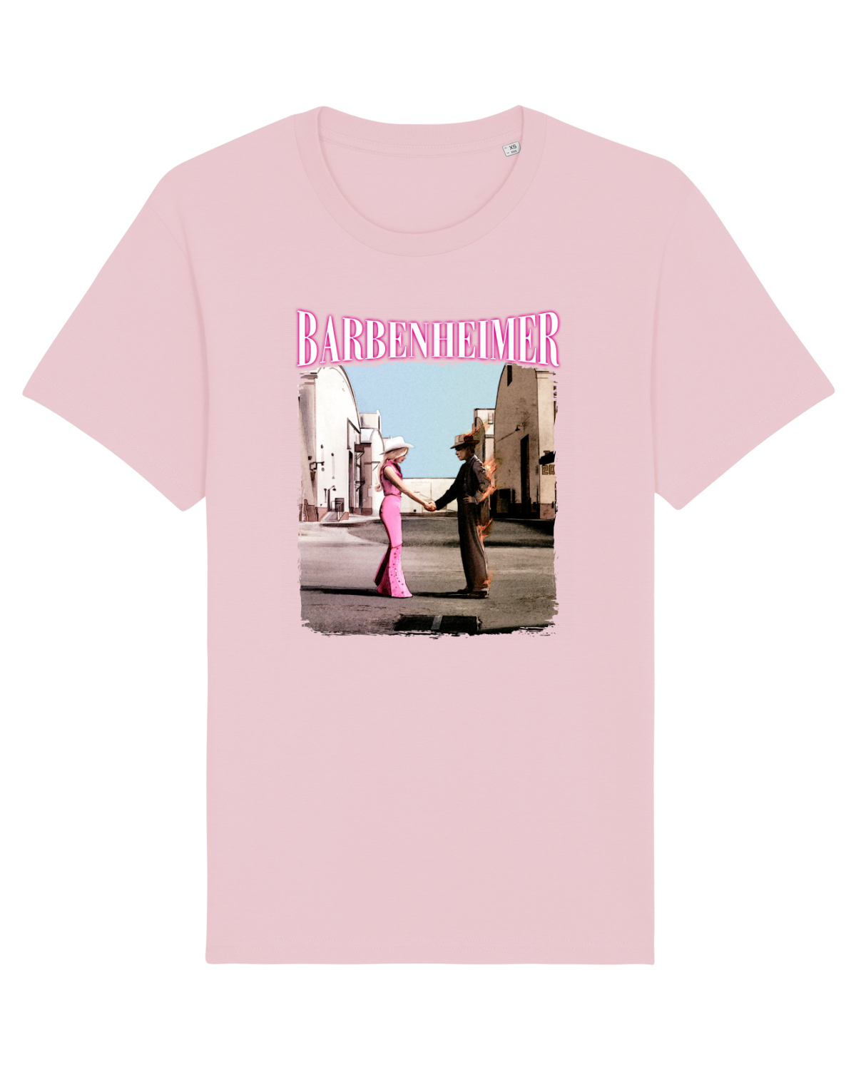 Tricou mânecă scurtă Unisex Rocker Cotton Pink
