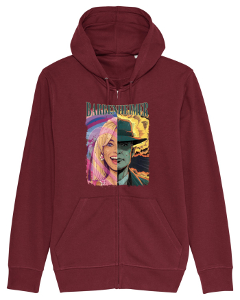 Barbenheimer Cartoon Burgundy