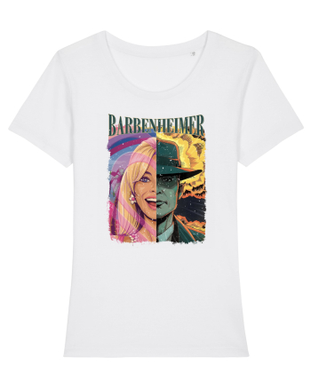 Barbenheimer Cartoon White
