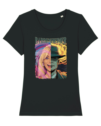 Barbenheimer Cartoon Black