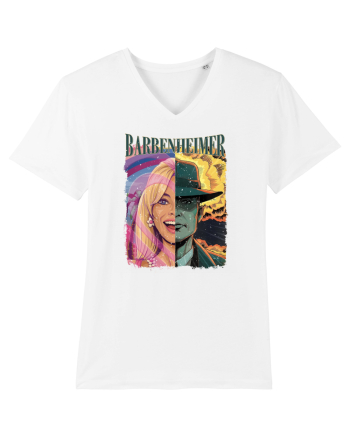 Barbenheimer Cartoon White