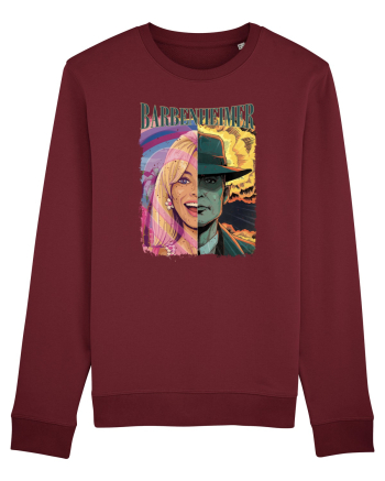Barbenheimer Cartoon Burgundy