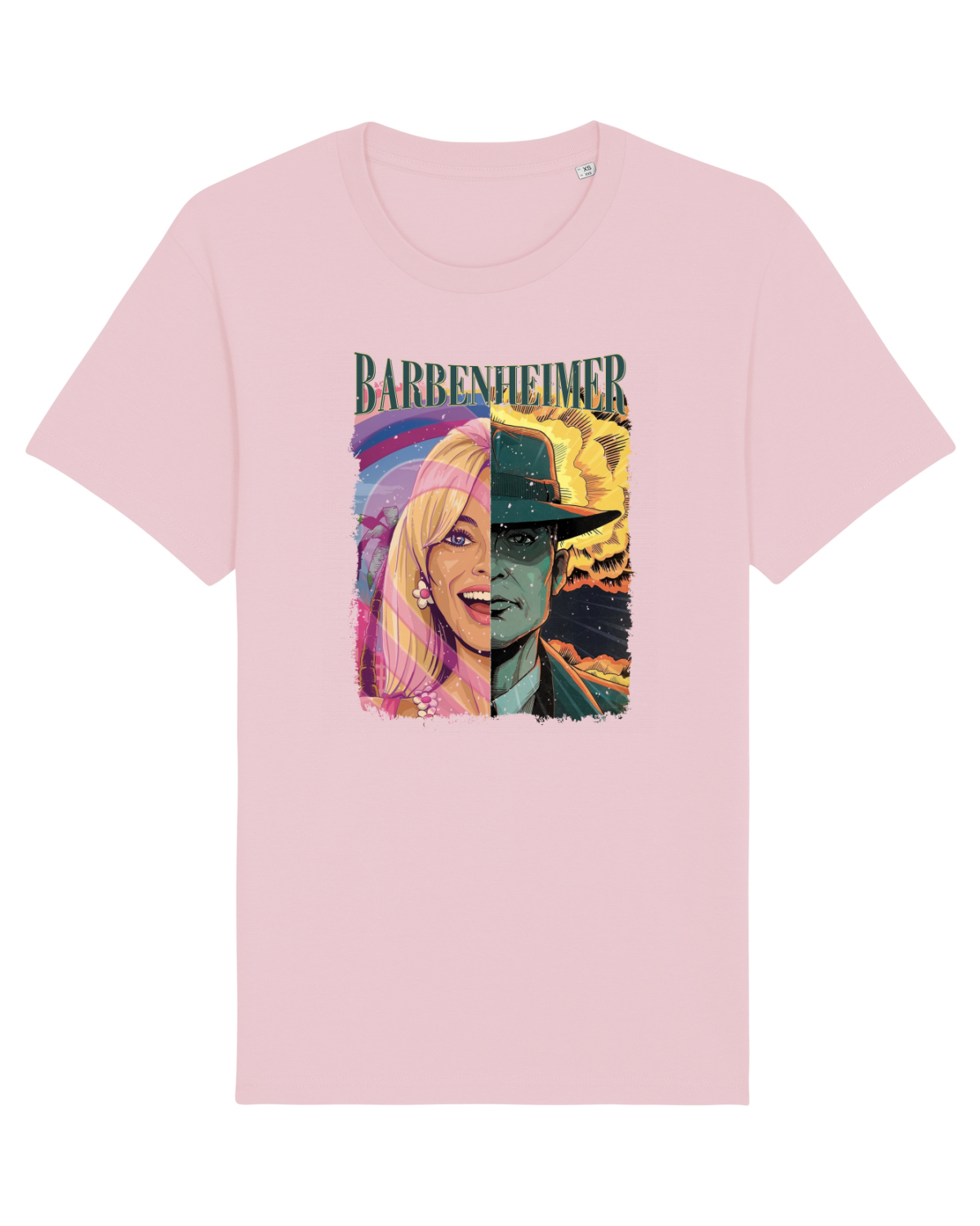Tricou mânecă scurtă Unisex Rocker Cotton Pink