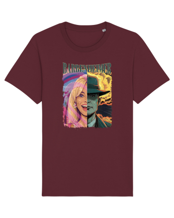 Barbenheimer Cartoon Burgundy