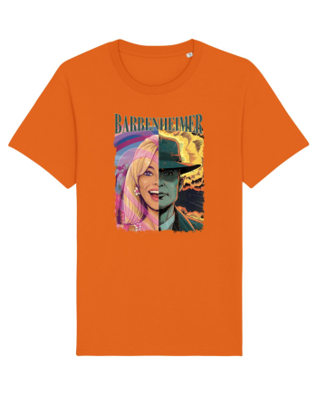 Barbenheimer Cartoon Bright Orange