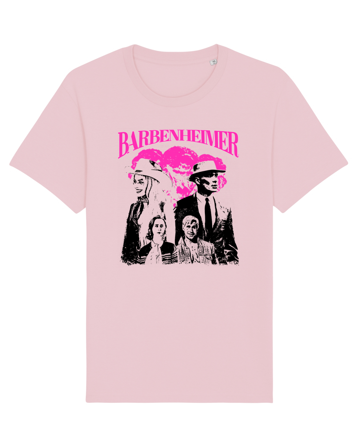 Tricou mânecă scurtă Unisex Rocker Cotton Pink
