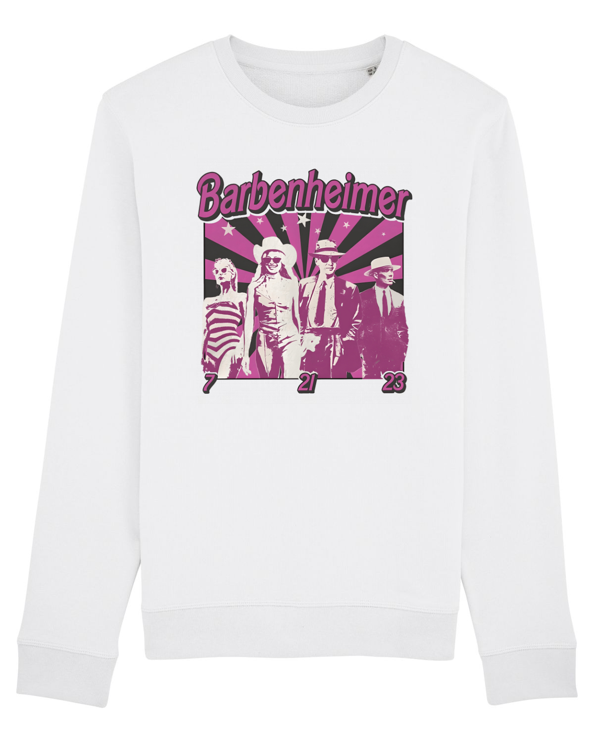 Bluză mânecă lungă Unisex Rise White