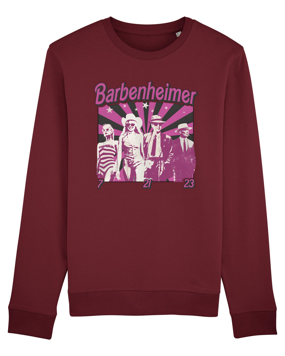 Bluză mânecă lungă Unisex Rise Burgundy