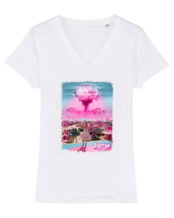 Barbenheimer Barbie Poster White