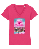Barbenheimer Barbie Poster Tricou mânecă scurtă guler V Damă Evoker