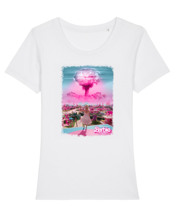 Barbenheimer Barbie Poster White