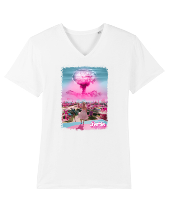 Barbenheimer Barbie Poster White