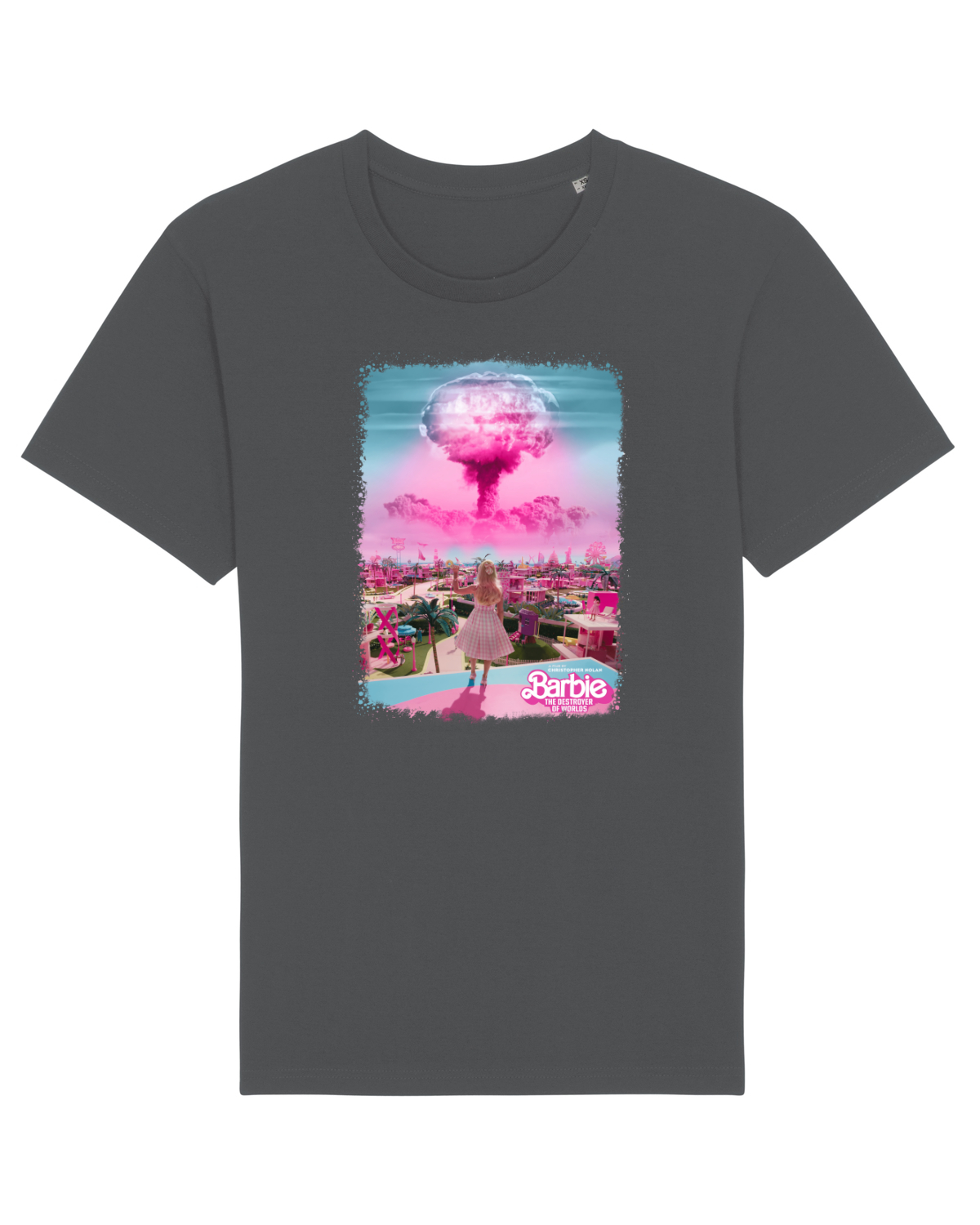 Tricou mânecă scurtă Unisex Rocker Anthracite