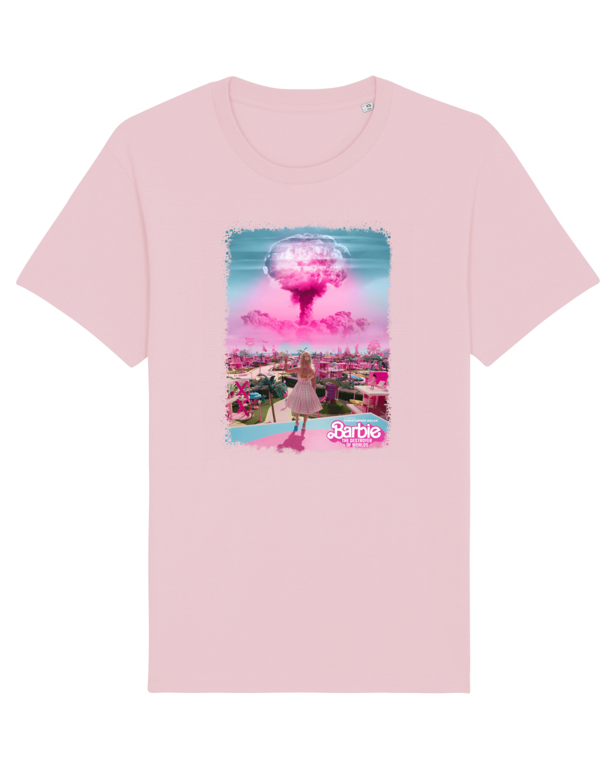Tricou mânecă scurtă Unisex Rocker Cotton Pink