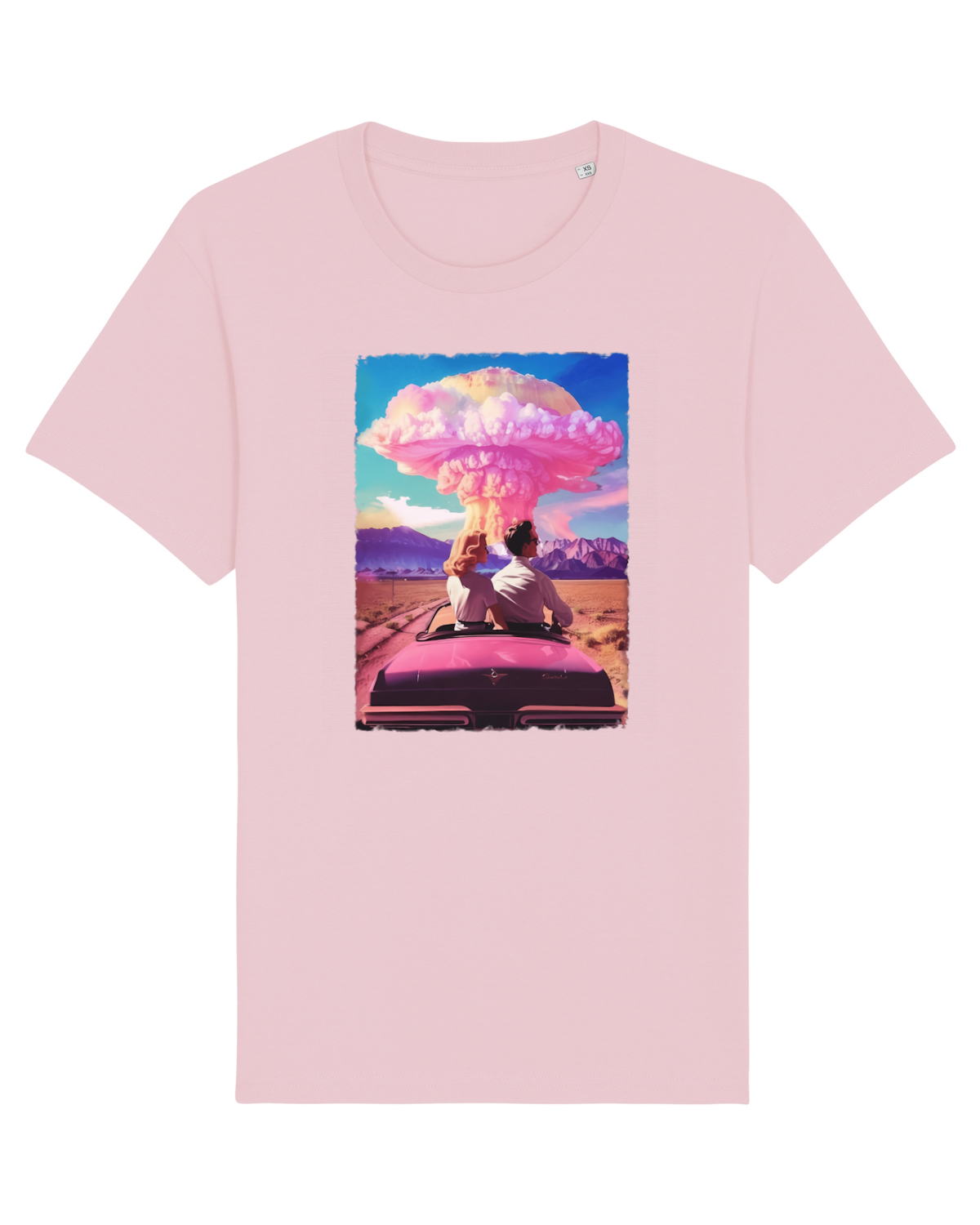 Tricou mânecă scurtă Unisex Rocker Cotton Pink