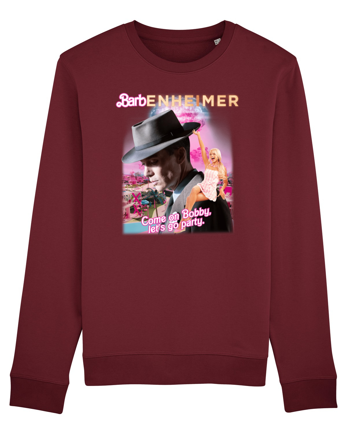 Bluză mânecă lungă Unisex Rise Burgundy