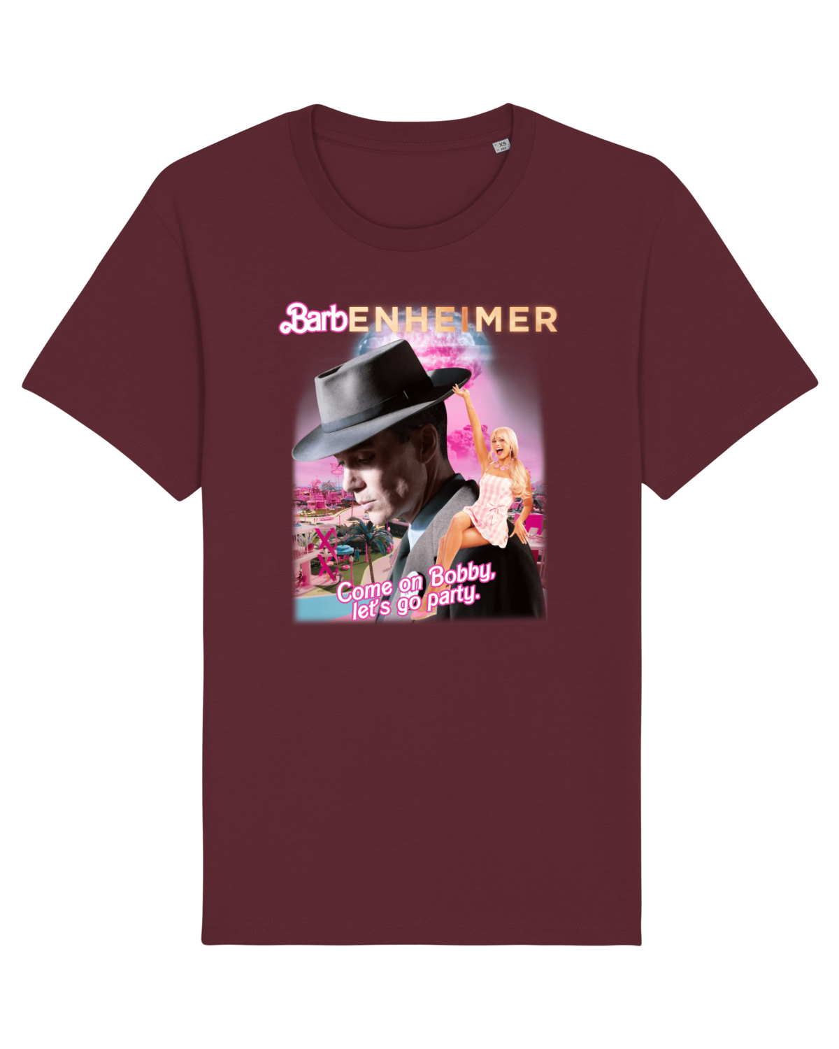 Tricou mânecă scurtă Unisex Rocker Burgundy