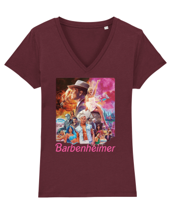 Barbenheimer Poster Burgundy