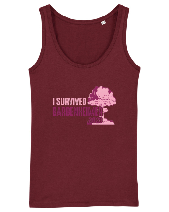 I Survived Barbenheimer 2023 Burgundy