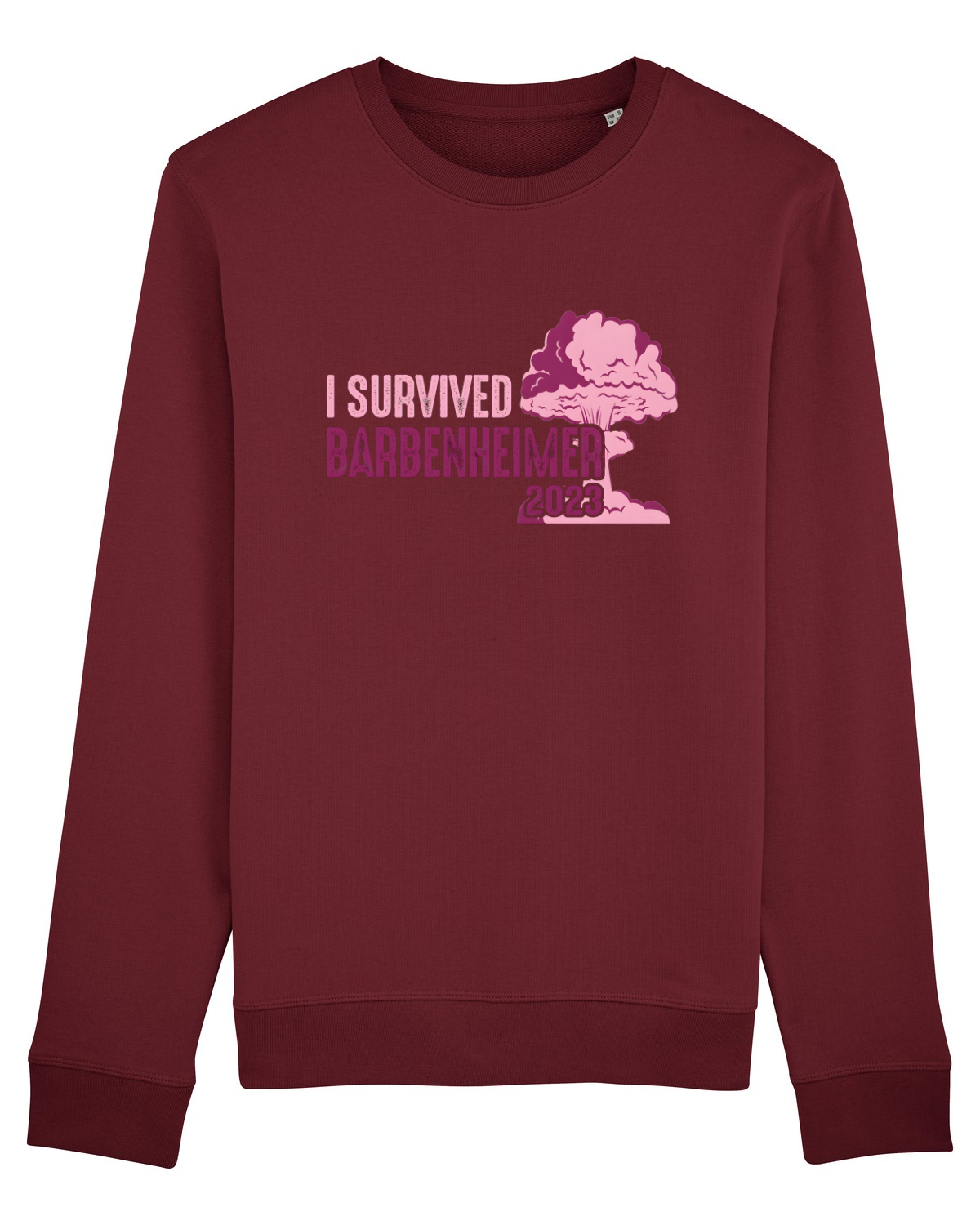 Bluză mânecă lungă Unisex Rise Burgundy