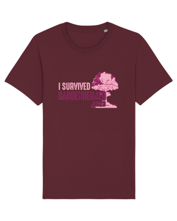 I Survived Barbenheimer 2023 Burgundy