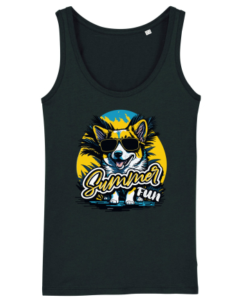 Corgi summer fun Black
