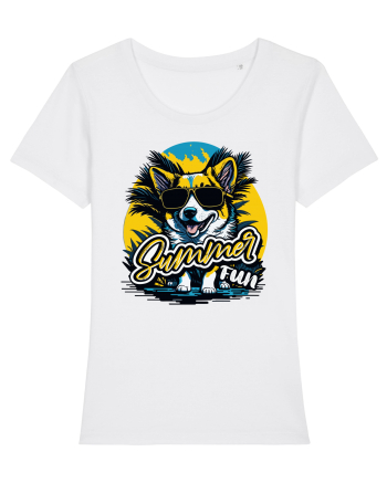 Corgi summer fun White
