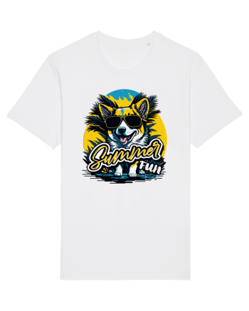 Corgi summer fun White