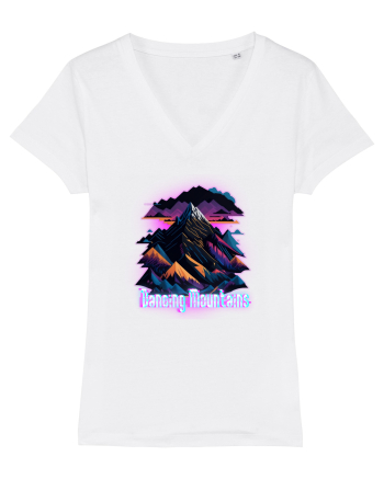 dancing pink mountains White
