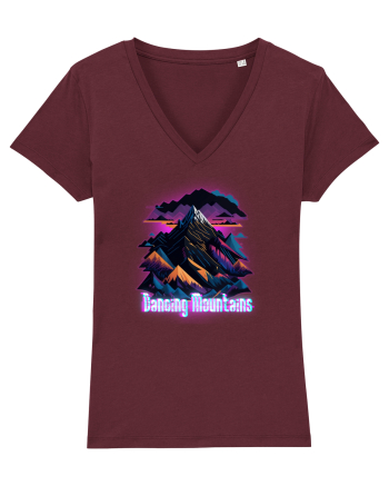 dancing pink mountains Burgundy