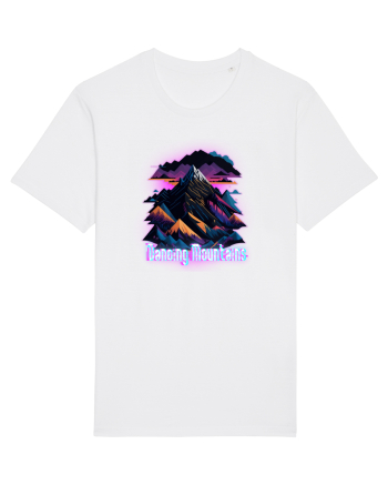 dancing pink mountains White