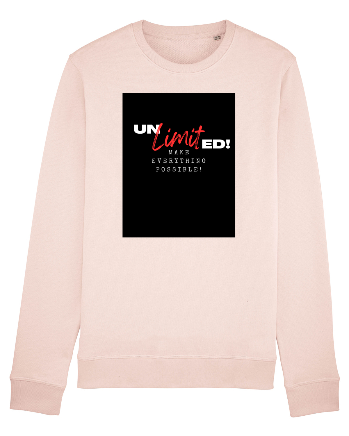 Bluză mânecă lungă Unisex Rise Candy Pink