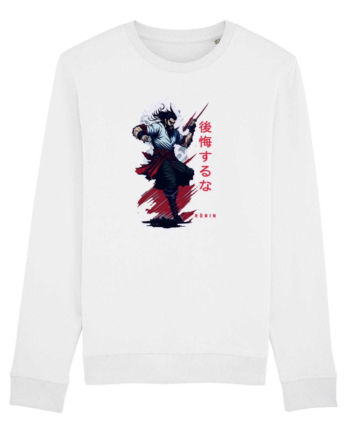 Bluză mânecă lungă Unisex Rise White