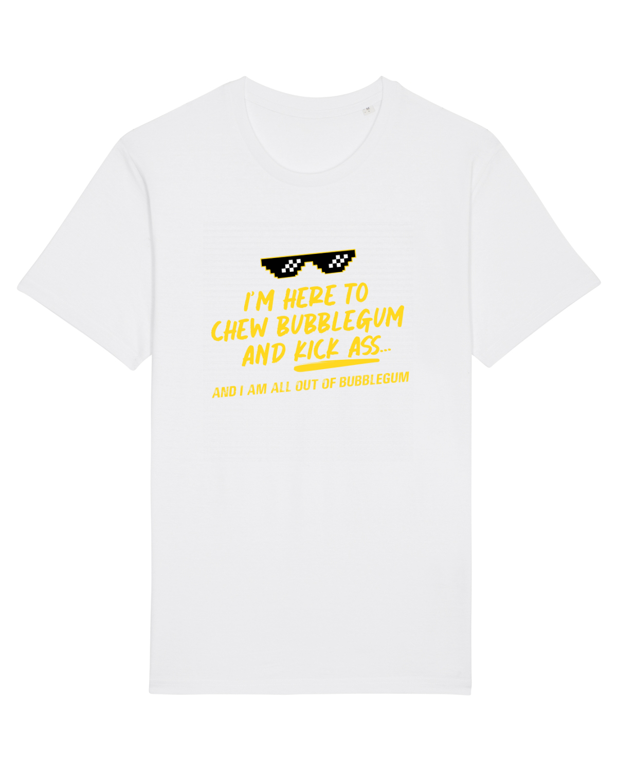 Tricou mânecă scurtă Unisex Rocker White