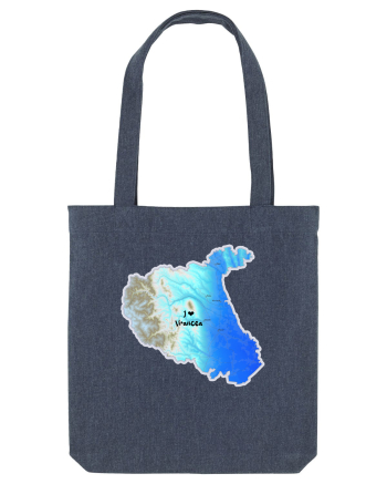 Vrancea County Map Midnight Blue