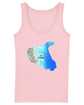Vrancea County Map Cotton Pink