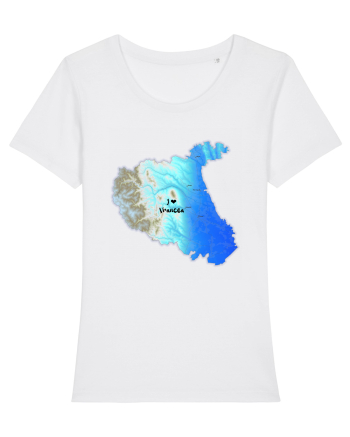 Vrancea County Map White