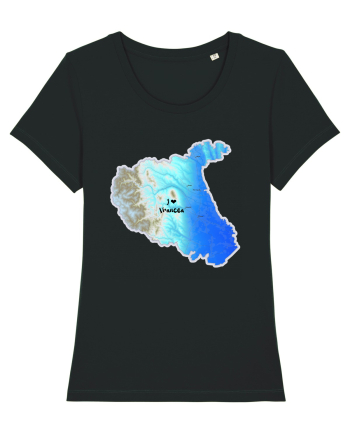 Vrancea County Map Black