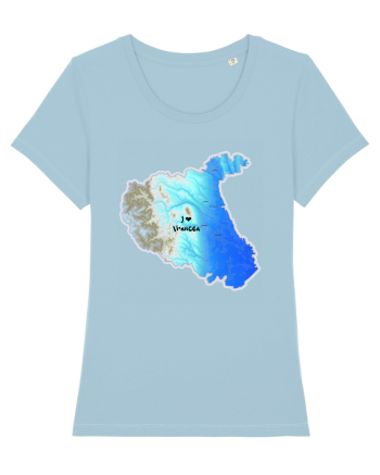 Vrancea County Map Sky Blue