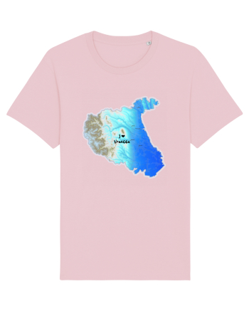 Vrancea County Map Cotton Pink