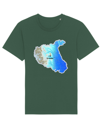 Vrancea County Map Bottle Green