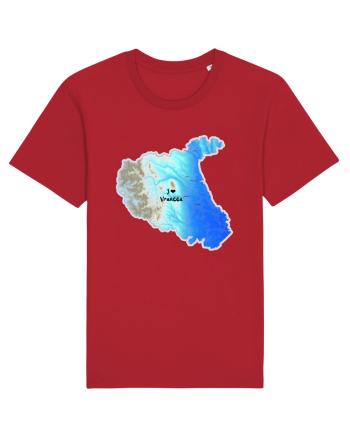 Vrancea County Map Red