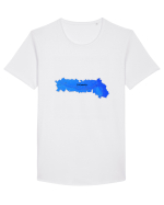 Ialomița County Map Tricou mânecă scurtă guler larg Bărbat Skater