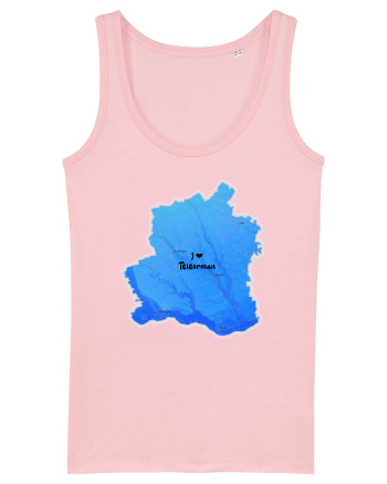 Teleorman County Map Cotton Pink