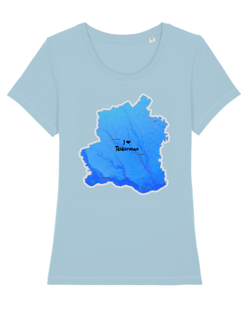 Teleorman County Map Sky Blue