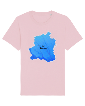 Teleorman County Map Cotton Pink